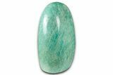 Free-Standing Chatoyant Polished Amazonite - Madagascar #349362-1